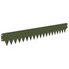 vidaXL Gjerdekant 50 pcs 103 x 15 cm metall Olivengr&oslash;nn