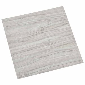 vidaXL Selvheftende Gulvplanker Lys Gr&aring; og Hvit 30,5 x 30,5 cm 20 stk.