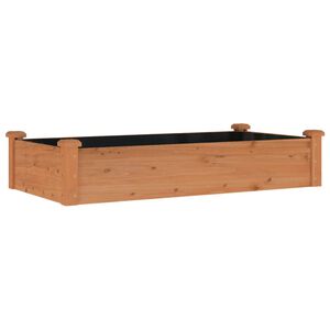 vidaXL H&oslash;ybed med foring brun 120x60x25 cm heltre gran