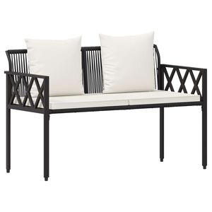 vidaXL Utebenker 2 -Seater 116 x 56 x 75 cm polyrotting