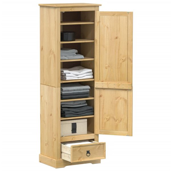 vidaXL Garderobe Corona 55x38x170 cm heltre furu