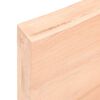 vidaXL Bordplate 160x50x(2-6) cm ubehandlet heltre eik naturlig kant