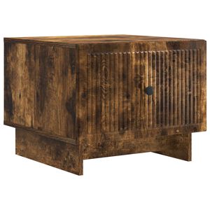 vidaXL Kaffebord med skuff R&oslash;kt Eik 49 x 50 x 40 cm Konstruert tre