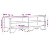 vidaXL TV-benk grå sonoma 122x34x41 cm konstruert tre