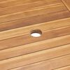 vidaXL Hage Spisegruppe 7 pcs Naturlig Solid akasietre