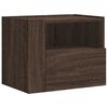 vidaXL Veggmonterte nattbord 2 stk brun eik 45x30x35 cm