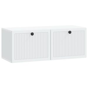 vidaXL Vegghengt TV skap Hvit 78,5 x 31 x 30 cm Konstruert tre