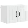 vidaXL Veggskap LUCCA H&oslash;gglans hvit 60 x 31 x 40 cm Konstruert tre