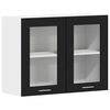 vidaXL Hengende skap Lyon Svart Eik 80 x 31 x 60 cm Konstruert tre