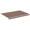 vidaXL Erstatningsduk for markise brun 4,5x3 m