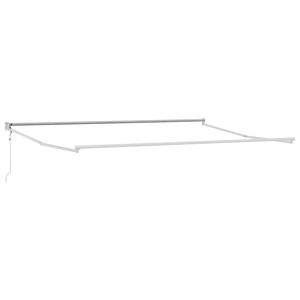 vidaXL Markise Hvit 5 x 3 m Metall