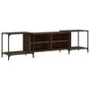 vidaXL TV-benk brun eik 203x37x50 cm konstruert tre