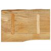 vidaXL Bordplate 60x40x2,5 cm naturlig kant heltre mango