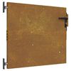 vidaXL Hageport 85 x 75 cm Pulverlakkert st&aring;l Svart L&aring;sbar