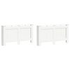 vidaXL Radiatordeksler 2 stk hvit 152x19x81,5 cm MDF
