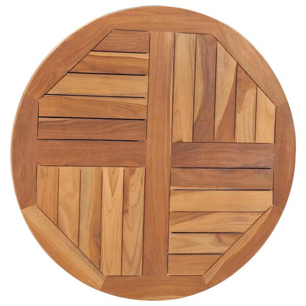 vidaXL Bordplate heltre teak 2,5 cm 70 cm