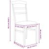 vidaXL Spisestuestol 2 pcs Lys Brun og Lys Massivt tre