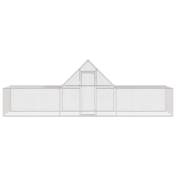 vidaXL H&oslash;nsehus 6x2x2 m galvanisert st&aring;l