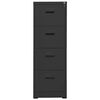 vidaXL Arkivskap 46x62x133 cm stål antrasitt