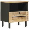 vidaXL Nattbord Naturlig 40 x 33 x 46 cm Massiv mango tre