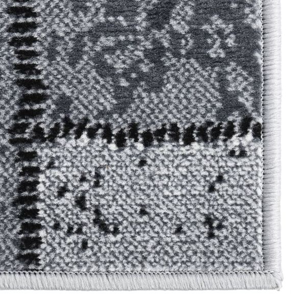 vidaXL Gulvteppe BFC gr&aring; med blokkm&oslash;nster 60x300 cm