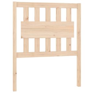 vidaXL Sengegavl 80,5x4x100 cm heltre furu