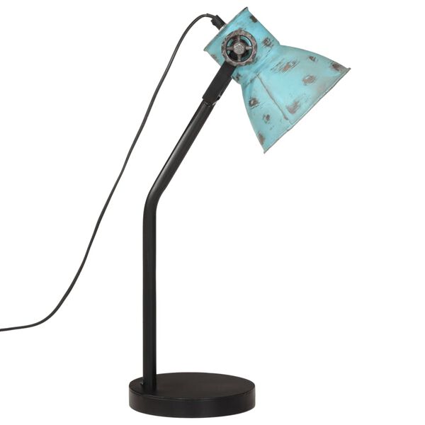 vidaXL Skrivebordslampe 25 W denimbl&aring; 17x17x60 cm E27