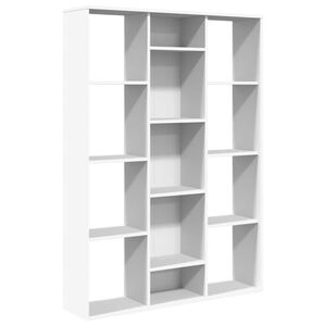 vidaXL Bokhylle/Romdeler hvit 100x24x140 cm konstruert tre
