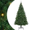 vidaXL Kunstig juletre med 300 LED gr&oslash;nn 240 cm PVC og St&aring;l og Plast