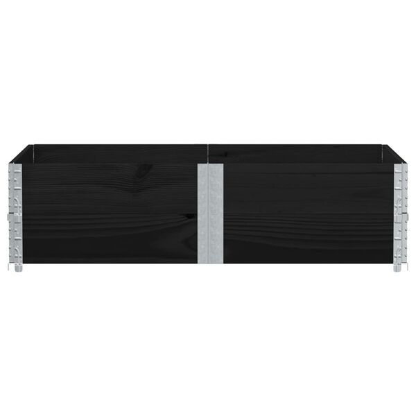 vidaXL Plantekasse svart 150x100 cm heltre furu