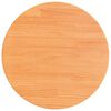 vidaXL Bordplate rund voksbrun &Oslash;50x2,5 cm heltre furu