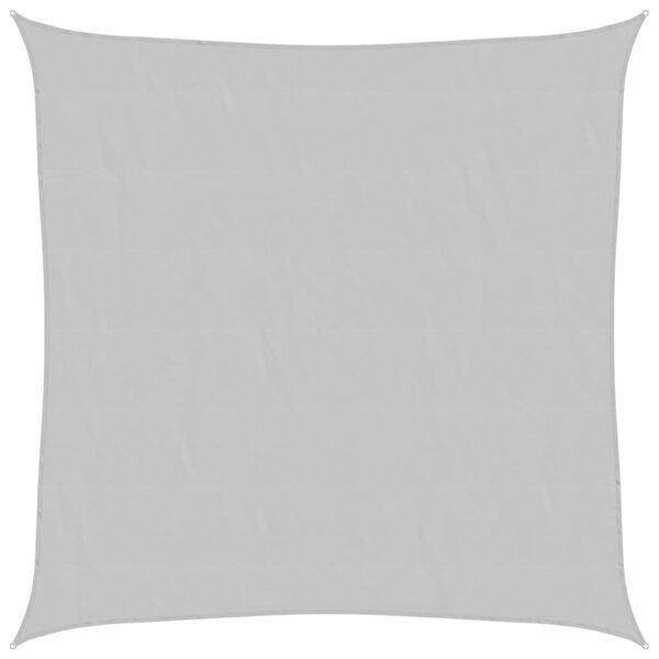 vidaXL Solseil lysegrå 2,5x2,5 m 100% polyester oxford