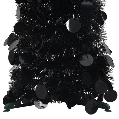 vidaXL Pop-up kunstig juletre svart 120 cm PET