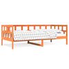 vidaXL Dagseng uten madrass voksbrun 80x200 cm heltre furu