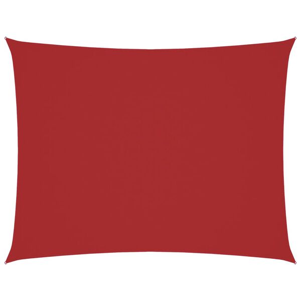vidaXL Solseil oxfordstoff rektangulær 2x3,5 m rød