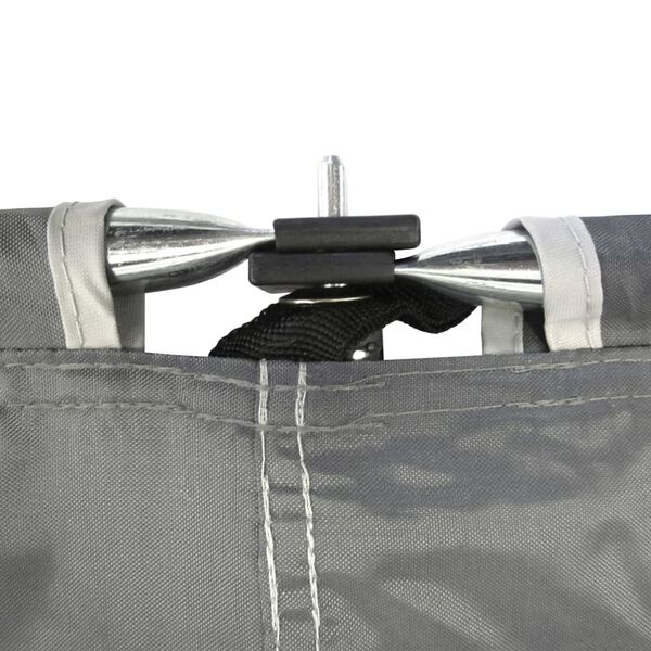 Bo-Camp Vindskjerm med vindu Dennis 500x140 cm grå