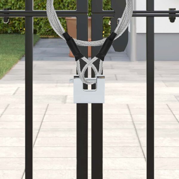 vidaXL Hengel&aring;s s&oslash;lv 4,2 x 1,9 x 4 cm St&aring;l