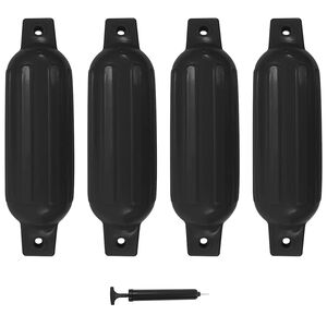 vidaXL B&aring;tfender 4 stk svart 41x11,5 cm PVC
