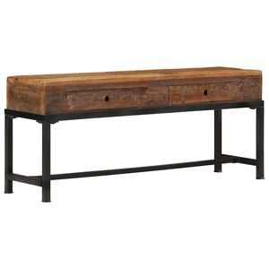 vidaXL TV-benk 110x30x46 cm gjenvunnet heltre