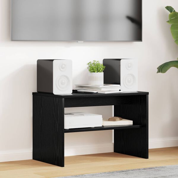 vidaXL TV-skap Svart Eik 60 x 35 x 40 cm Konstruert tre