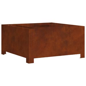 vidaXL B&aring;lplass Brun 60 x 60 x 30 cm Cortenst&aring;l