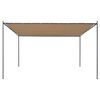 vidaXL Paviljong med tak 4x4 m beige