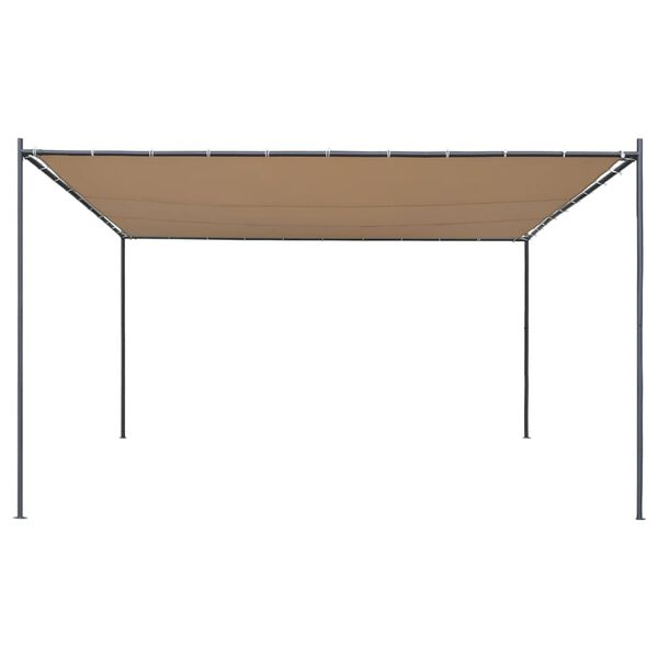 vidaXL Paviljong med tak 4x4 m beige
