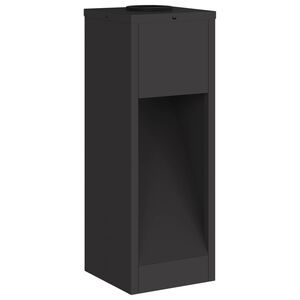 vidaXL Solcelle LED Stibelys 2 pcs Svart Kaldvalset st&aring;l