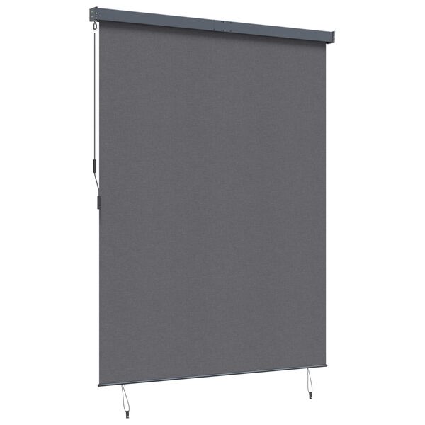vidaXL Rullegardin Stripete Antrasitt 200 x 250 cm Stoff og Aluminium