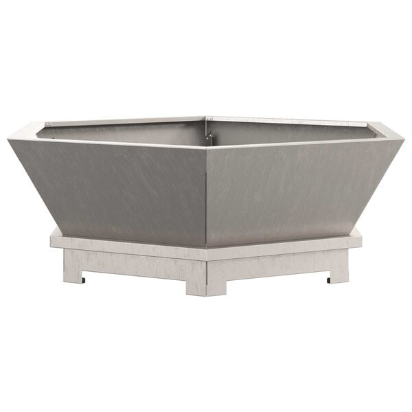 vidaXL B&aring;lplass Brun 75 x 75 x 28 cm Cortenst&aring;l