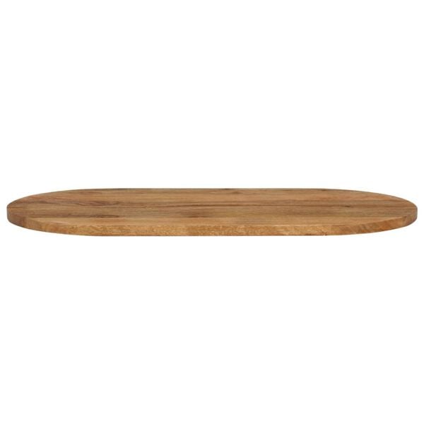 vidaXL Bordplate 80x40x2,5 cm oval heltre mango