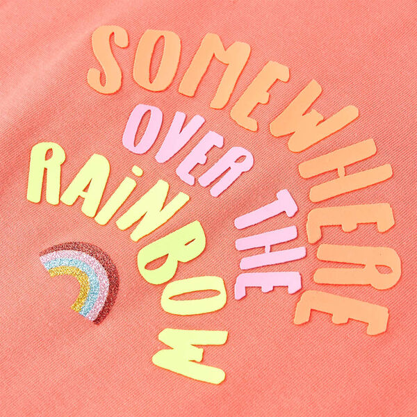 T-skjorte for barn korall 116