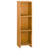 vidaXL Bokhylle 30x30x110 cm heltre teak