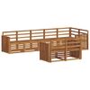vidaXL Sofasett 8 pcs Naturlig Solid akasietre